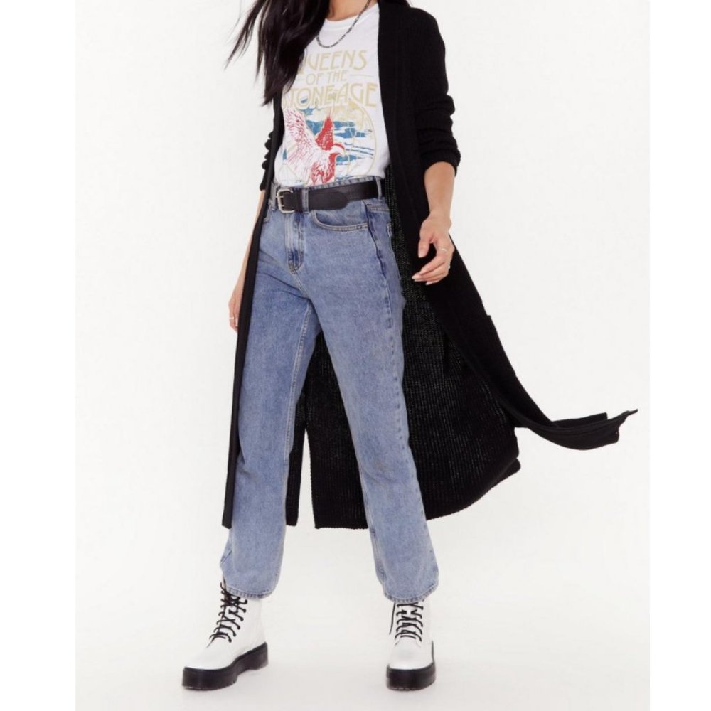 Nasty Gal Knit Won't Be Longline Cardigan